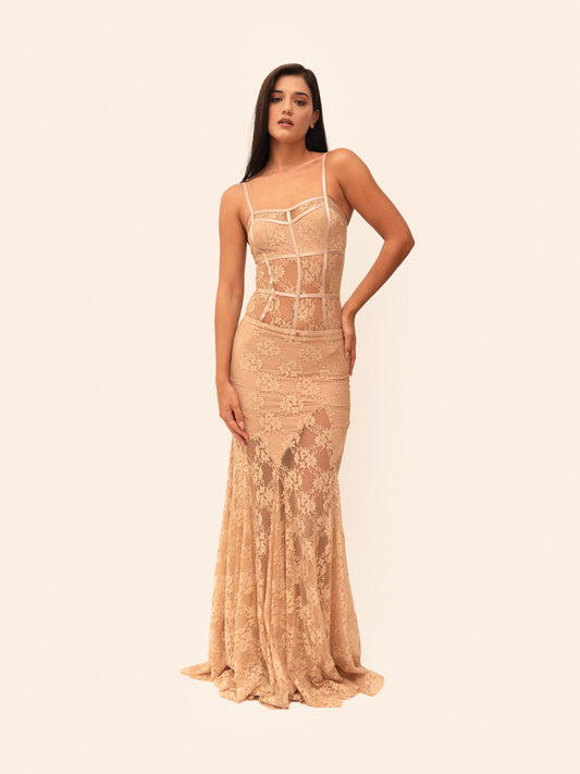 FALDA DIAMANTE ENCAJE