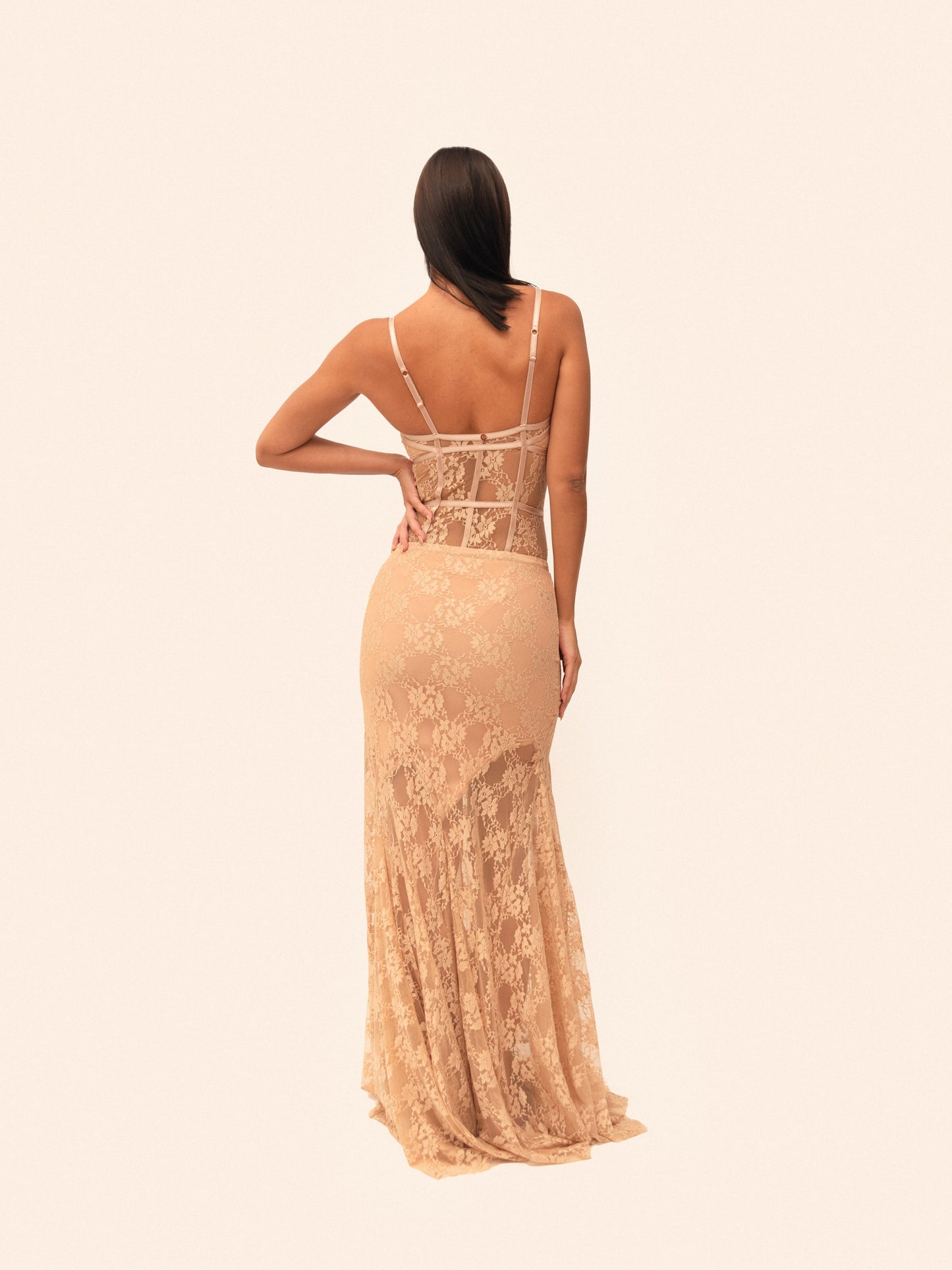 FALDA DIAMANTE ENCAJE