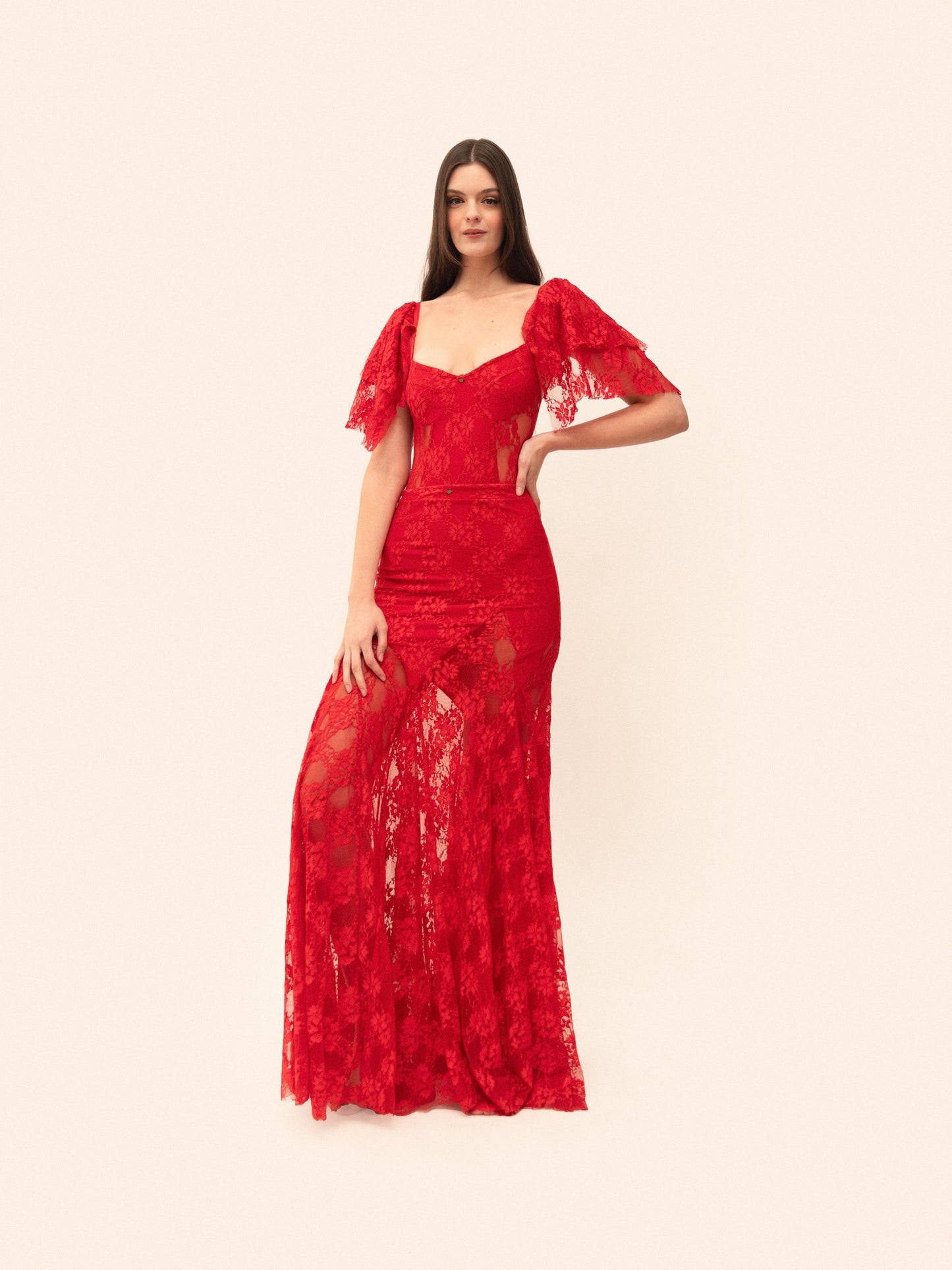 FALDA DIAMANTE ENCAJE