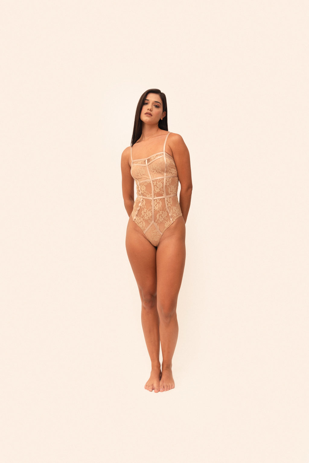 Body corset encaje