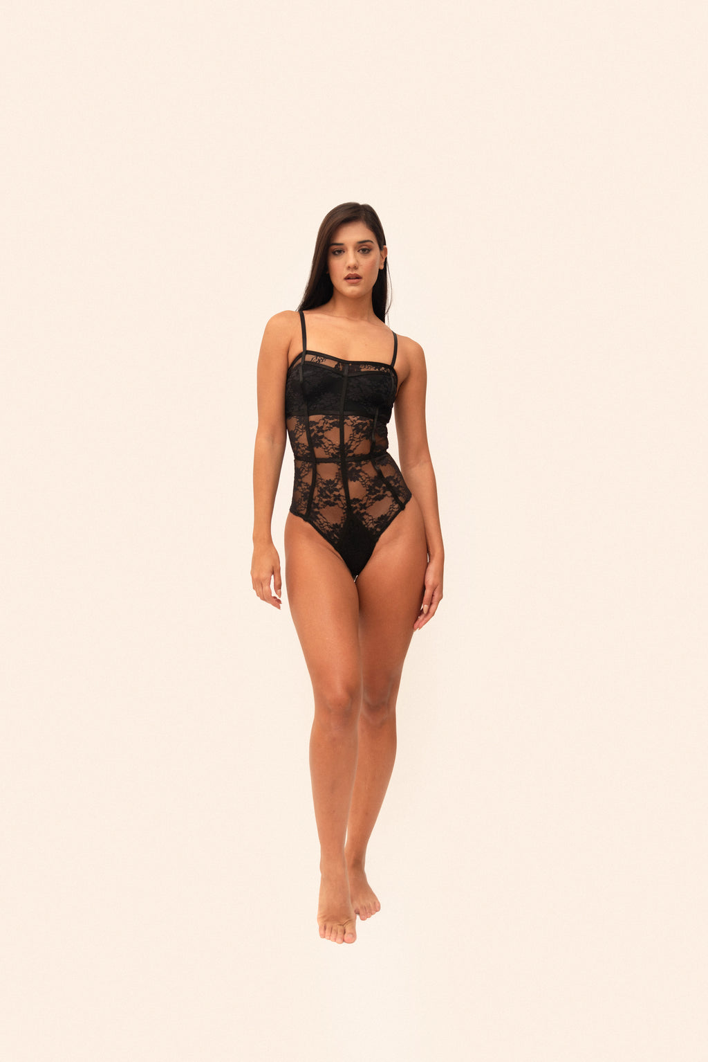 Body corset encaje