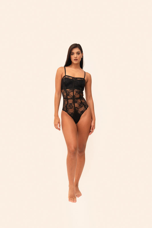 Body corset encaje